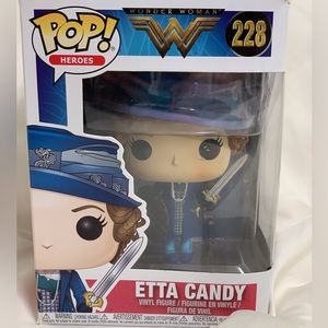 NIB Funko Pop Heroes Wonder Woman #228 Etta Candy Vinyl Figure